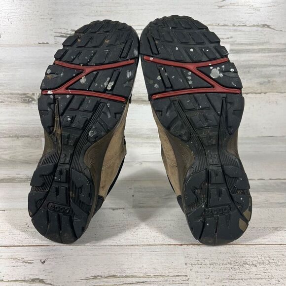 Ecco Mens Yak Gore-Tex Leather Upper Low Lace Up Hiking Sneakers Shoes Brown Siz - Picture 7 of 8